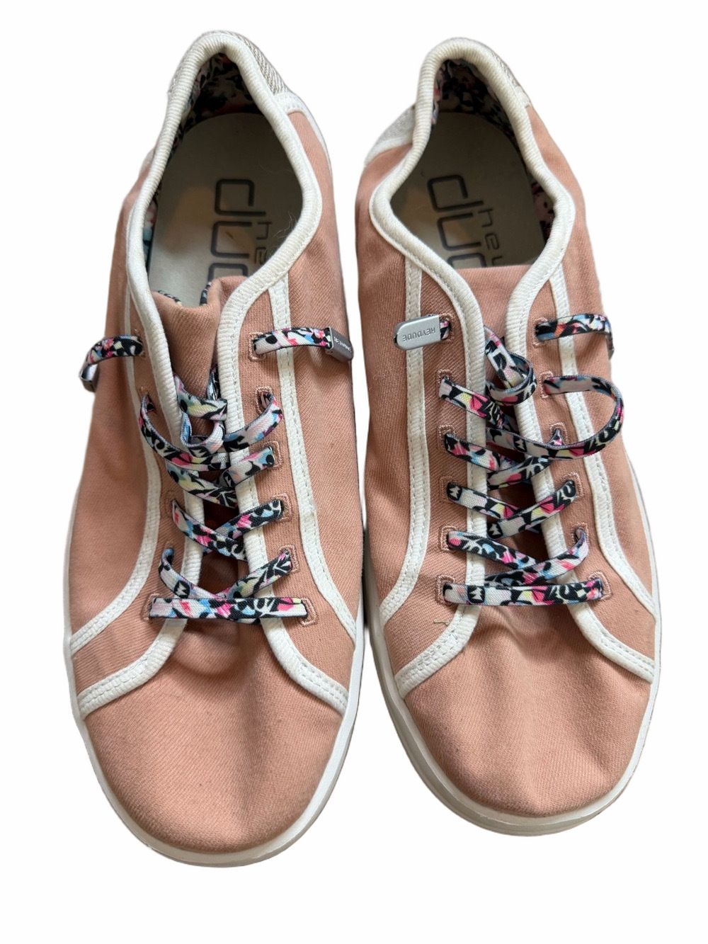 Hey Dude Wendy Karina Joy Peach Sneakers Size 9